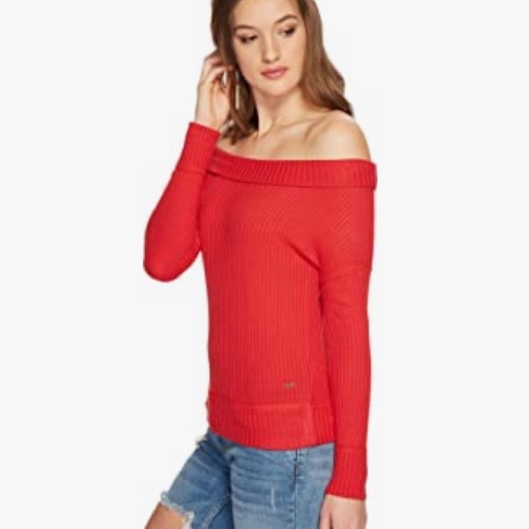Lucky Brand Red Waffle Knit Thermal Top XL - Picture 2 of 9